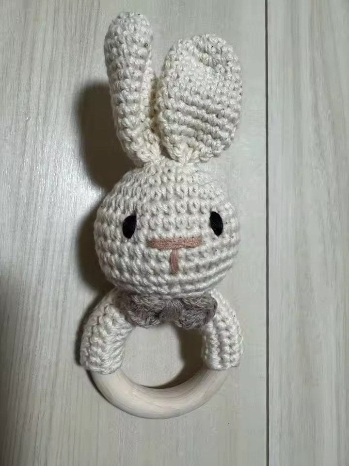 Customer photo review of CuddleRattle – Gehäkelte Babyrassel | Weicher Greifling mit Holzring