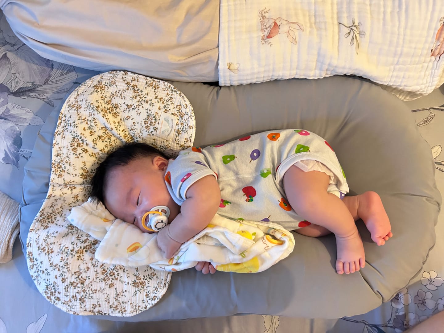 Customer photo review of Easy Care Infant Lounger | Co-Sleeping, Lounging, Play-Time