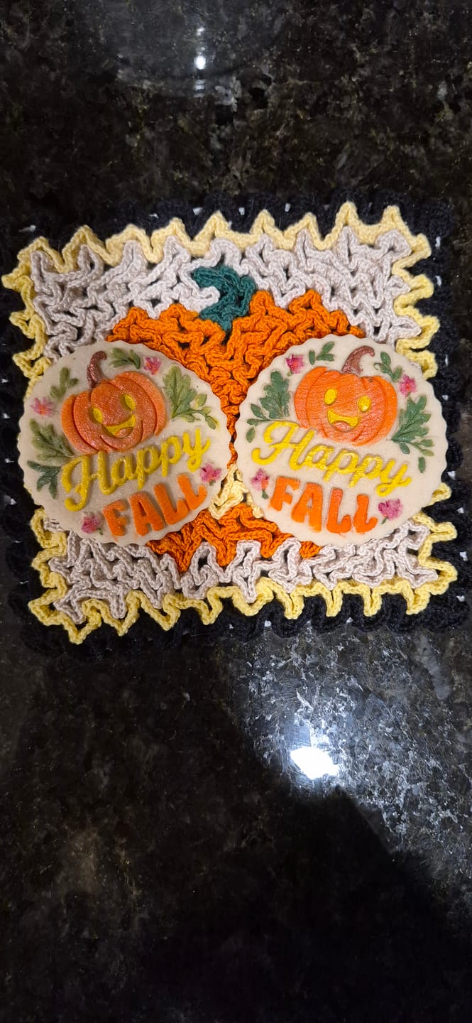 Customer photo review of Happy Fall Cookie Press