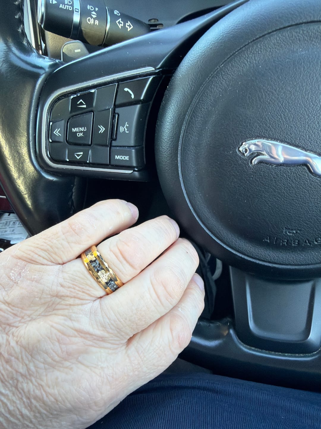 Customer photo review of Golden Flake 8mm Wonder Ring