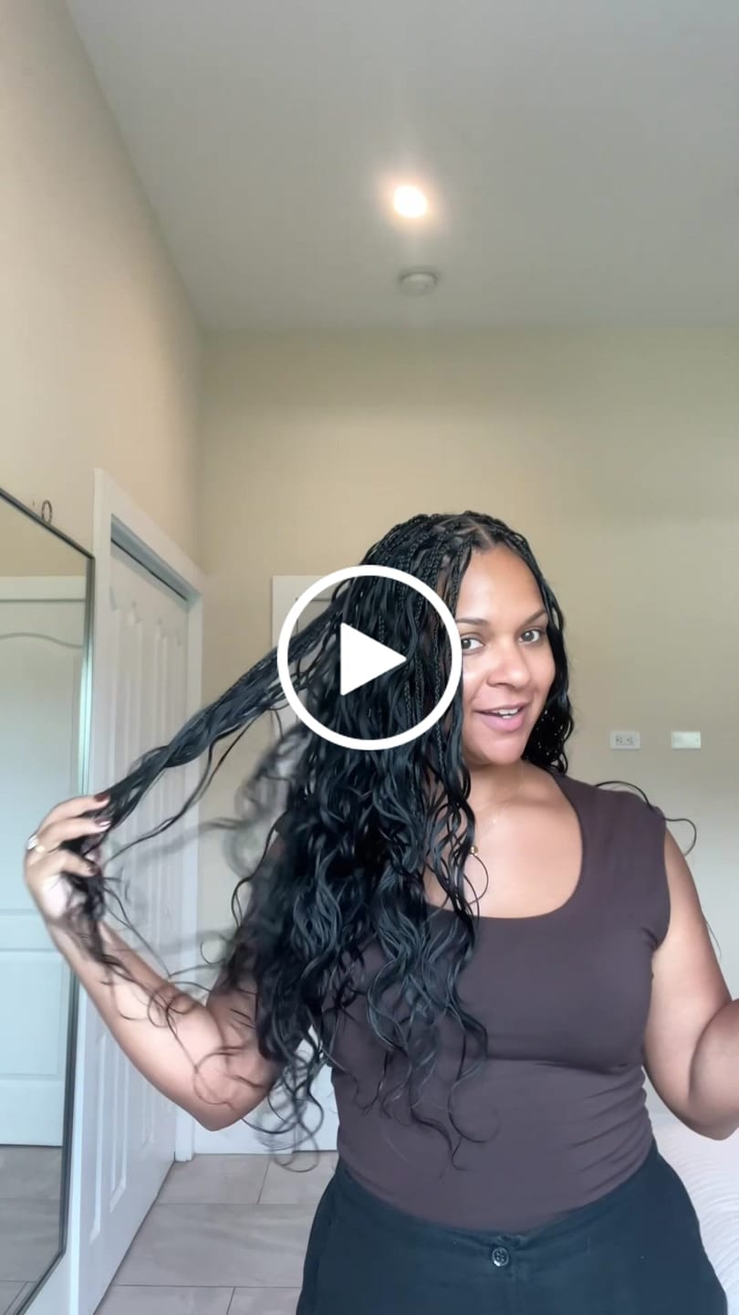 Customer video review of Body Wave Crochet Hair for Brushable Miracle Knots