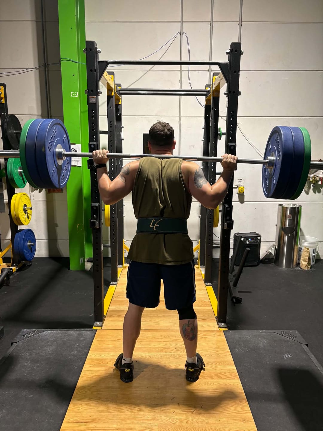 Customer photo review of 10MM Lever Belt - Vintage Green