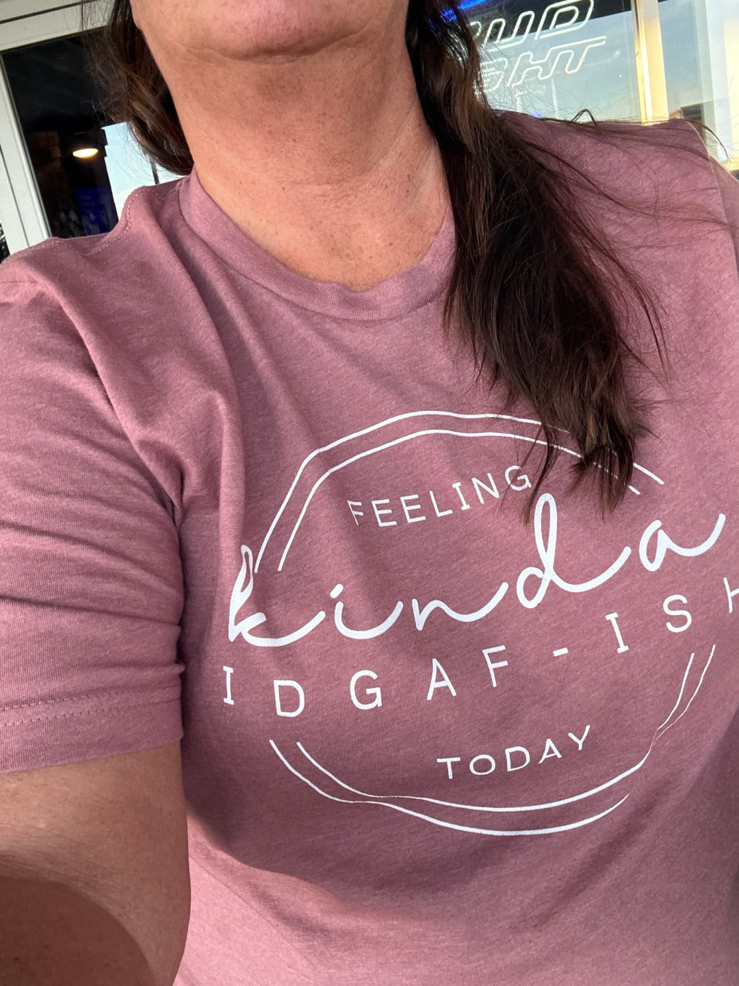 Customer photo review of IDGAF-ish Tee