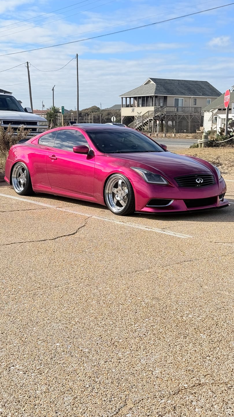Customer photo review of Glossy Metallic Rubellite Purple Vinyl Wrap
