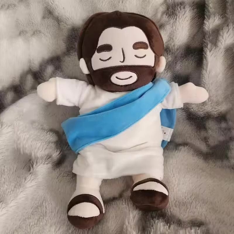 Customer photo review of Breathing Jesus Plush for Sleep Better