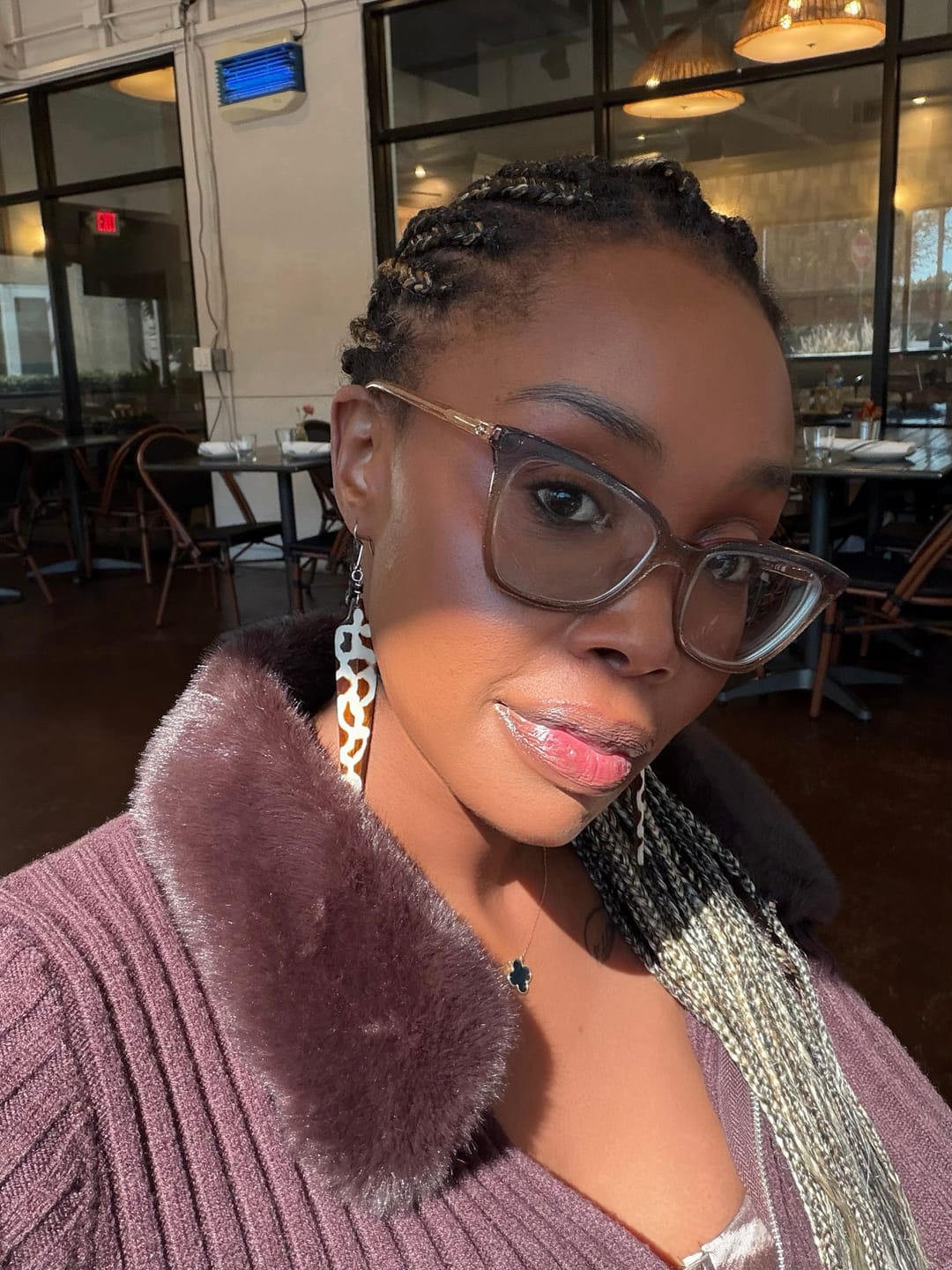Customer photo review of Twiga African Earrings