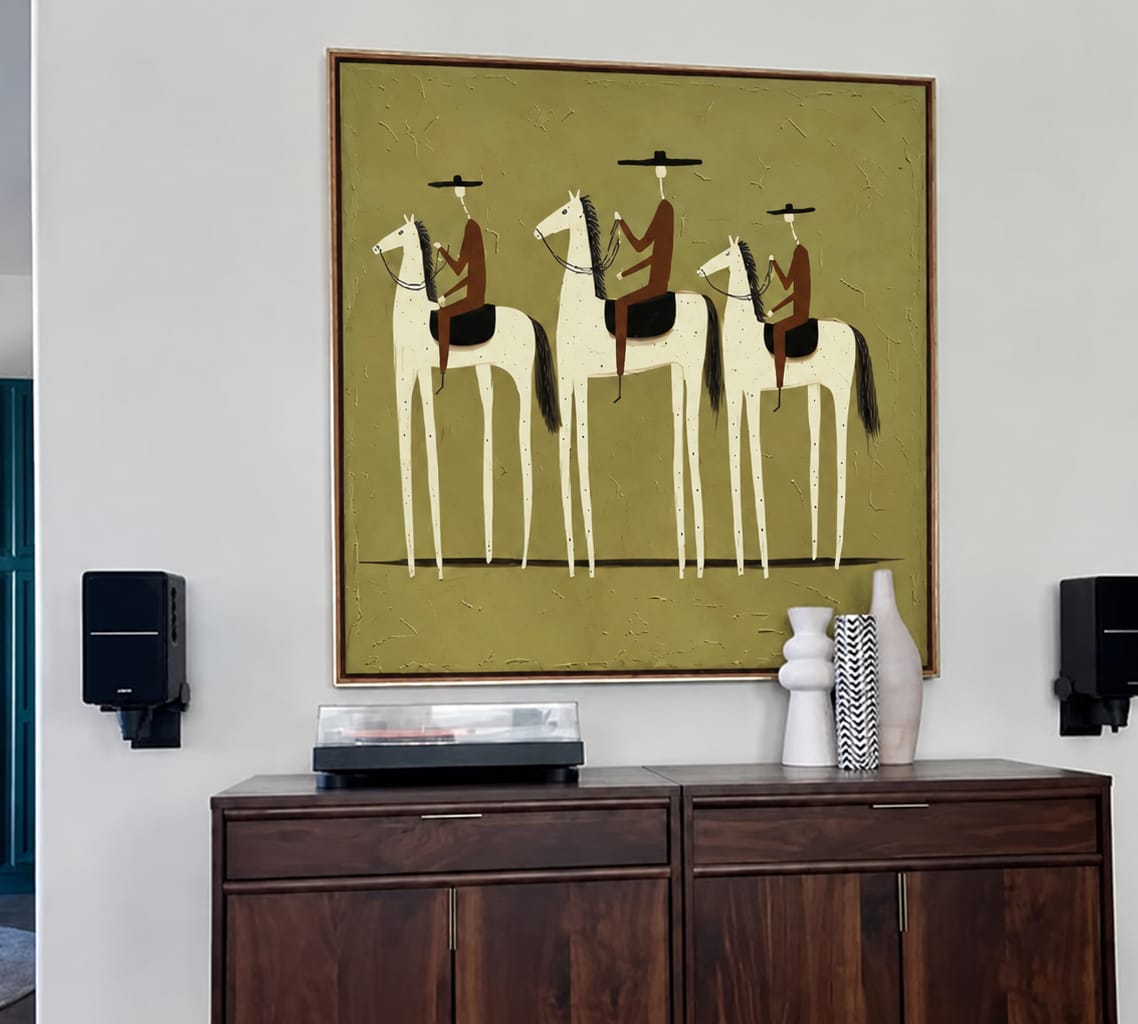 Customer photo review of Sage Cavalcade-Western Rider Painting