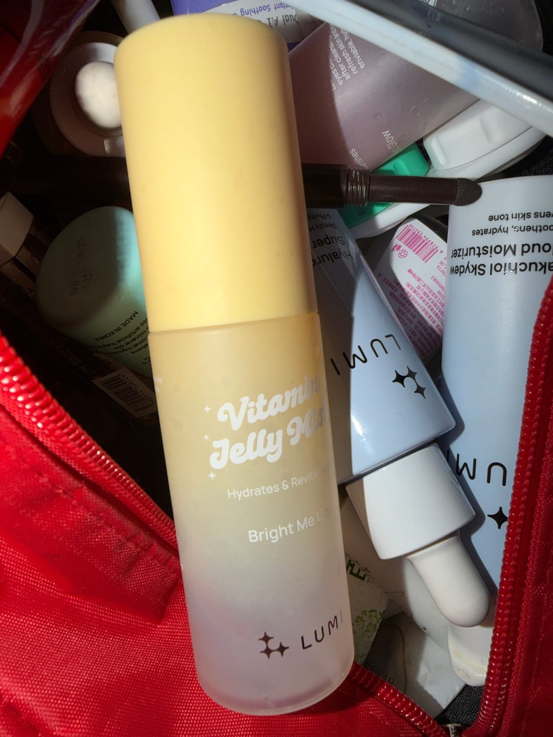 Customer photo review of Bright Me Up Vitamin Jelly Mist