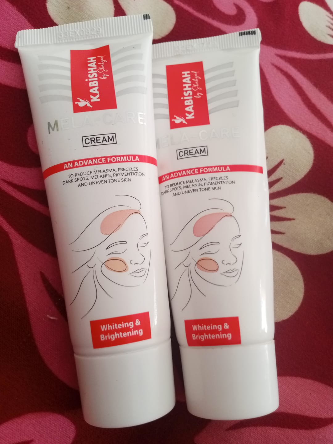 Customer photo review of Mela Care Advanced Brightening Cream