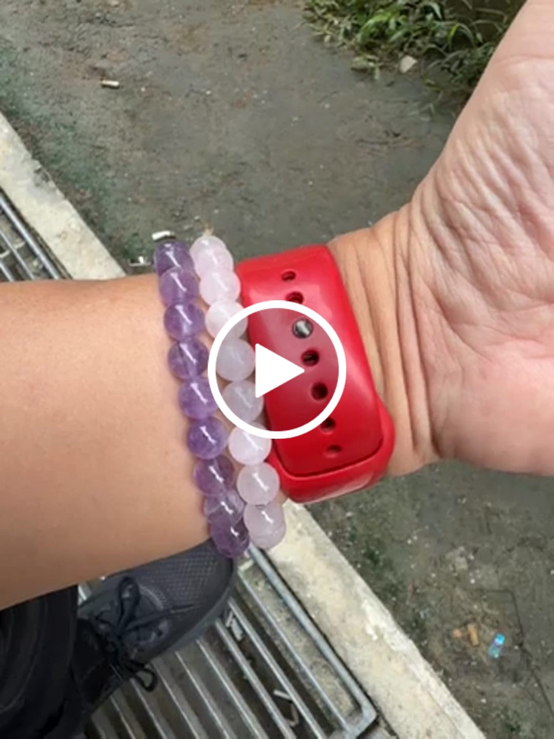 Customer video review of Rose Quartz Bracelet