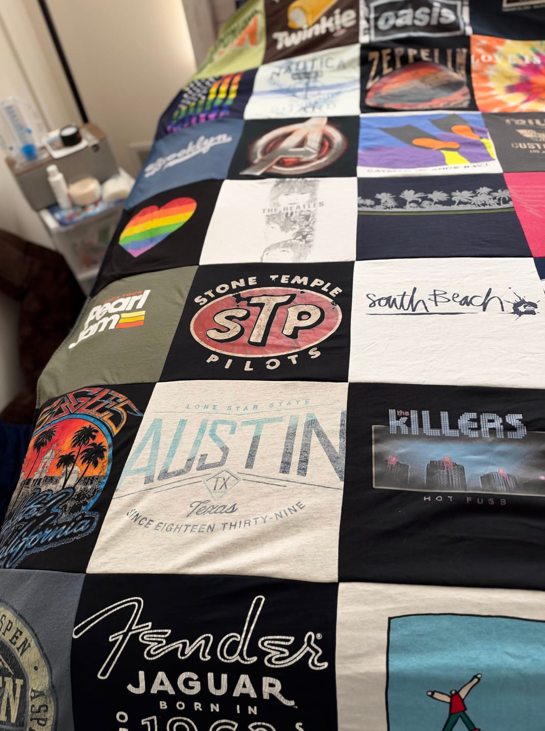 Customer photo review of Project Repat T-Shirt Quilt