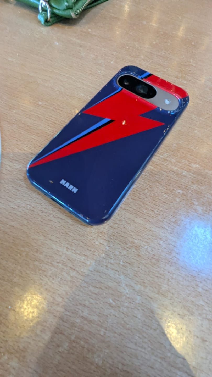 Customer photo review of Google Pixel 9 Tough Case – Blue Bowie