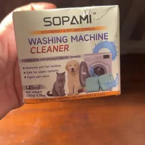 Customer photo review of Pastilhas de Limpeza e Eliminação de Odores para Máquina de Lavar – Seguro