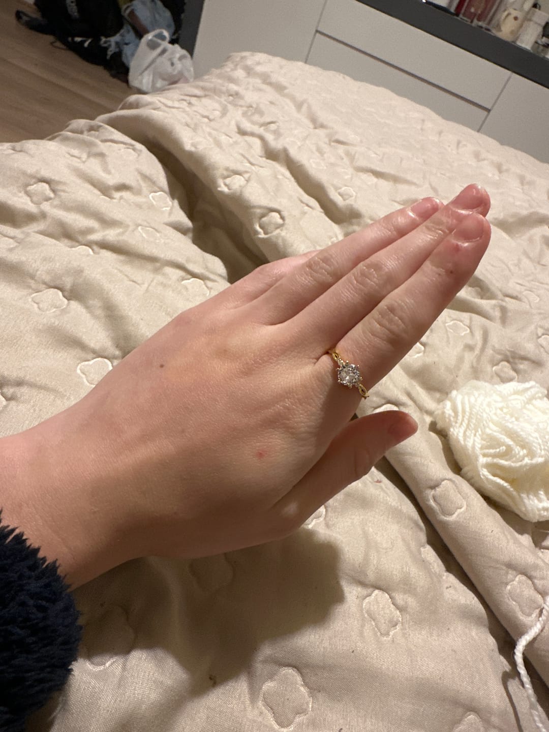 Customer photo review of Spiral Eternity Ring