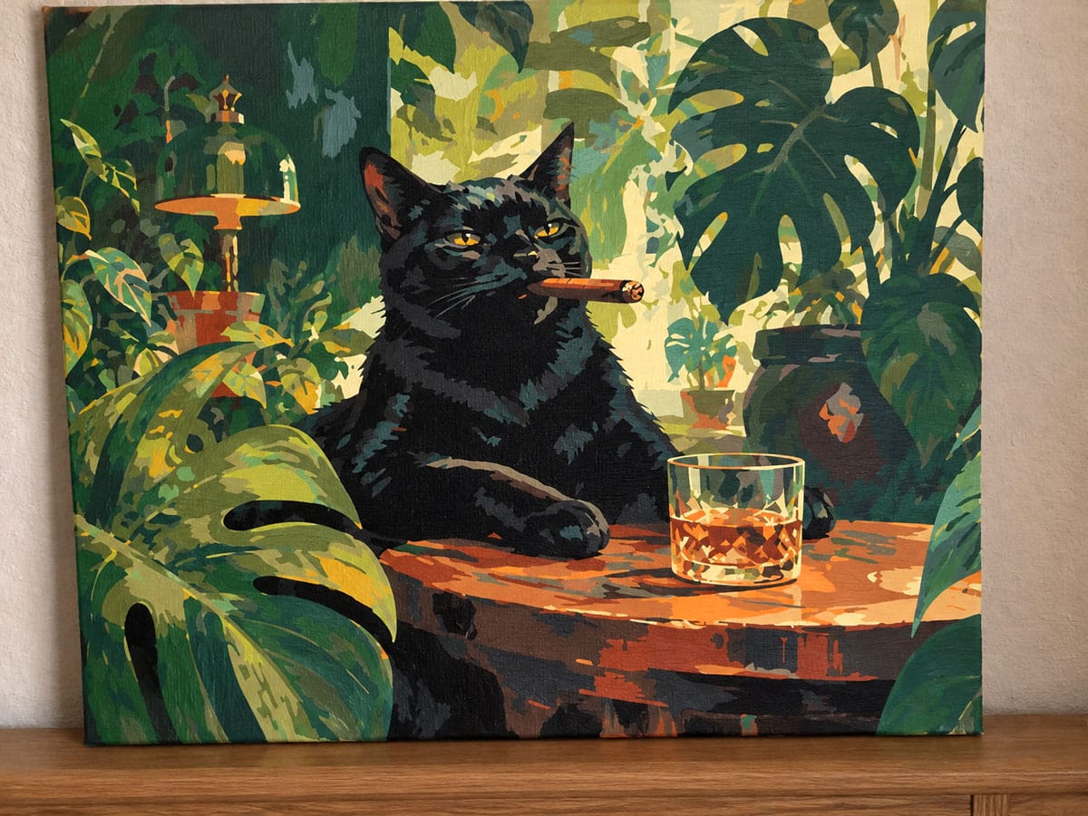 Customer photo review of Chat noir dans la nature sauvage