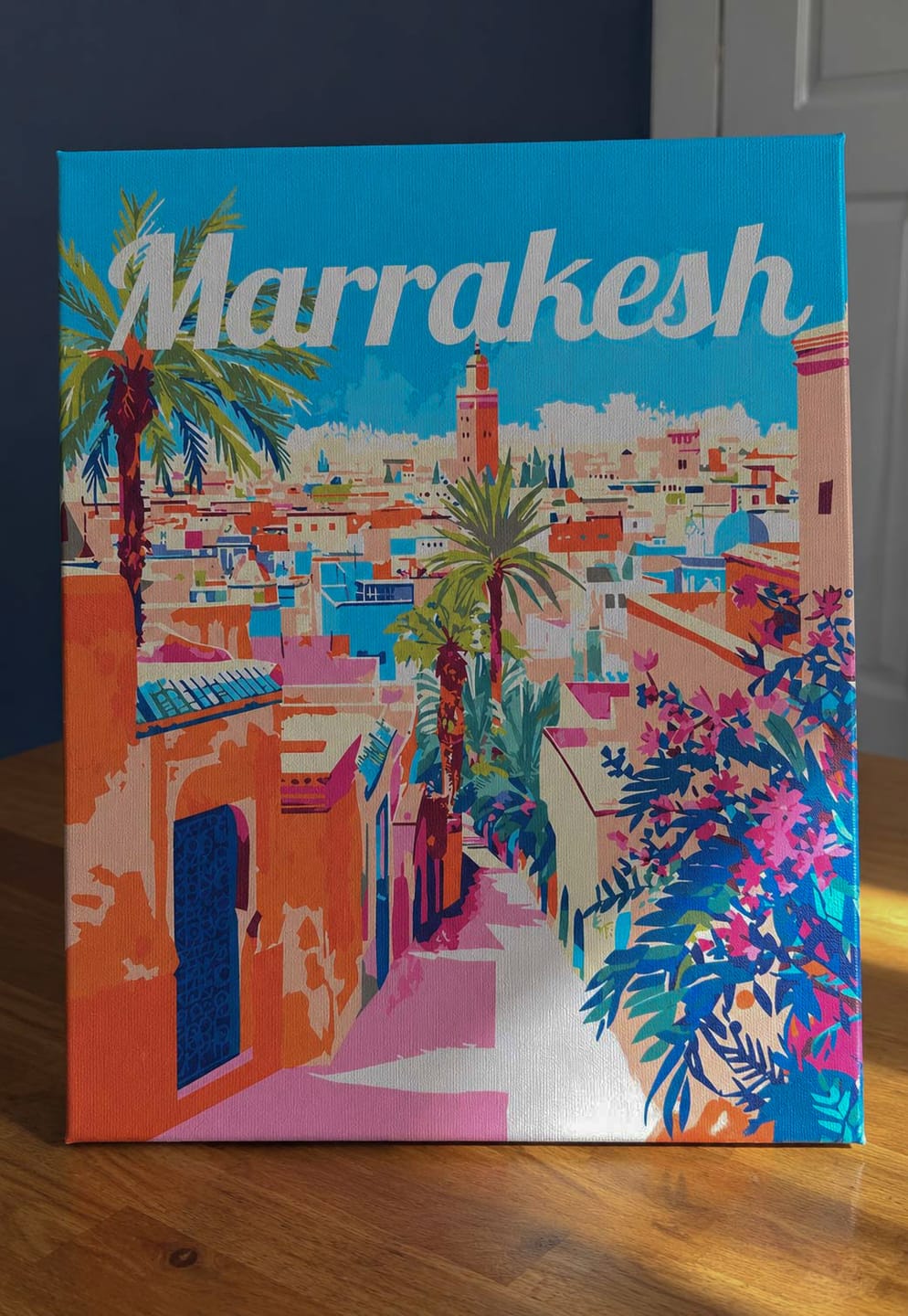 Customer photo review of Affiche de voyage Marrakech