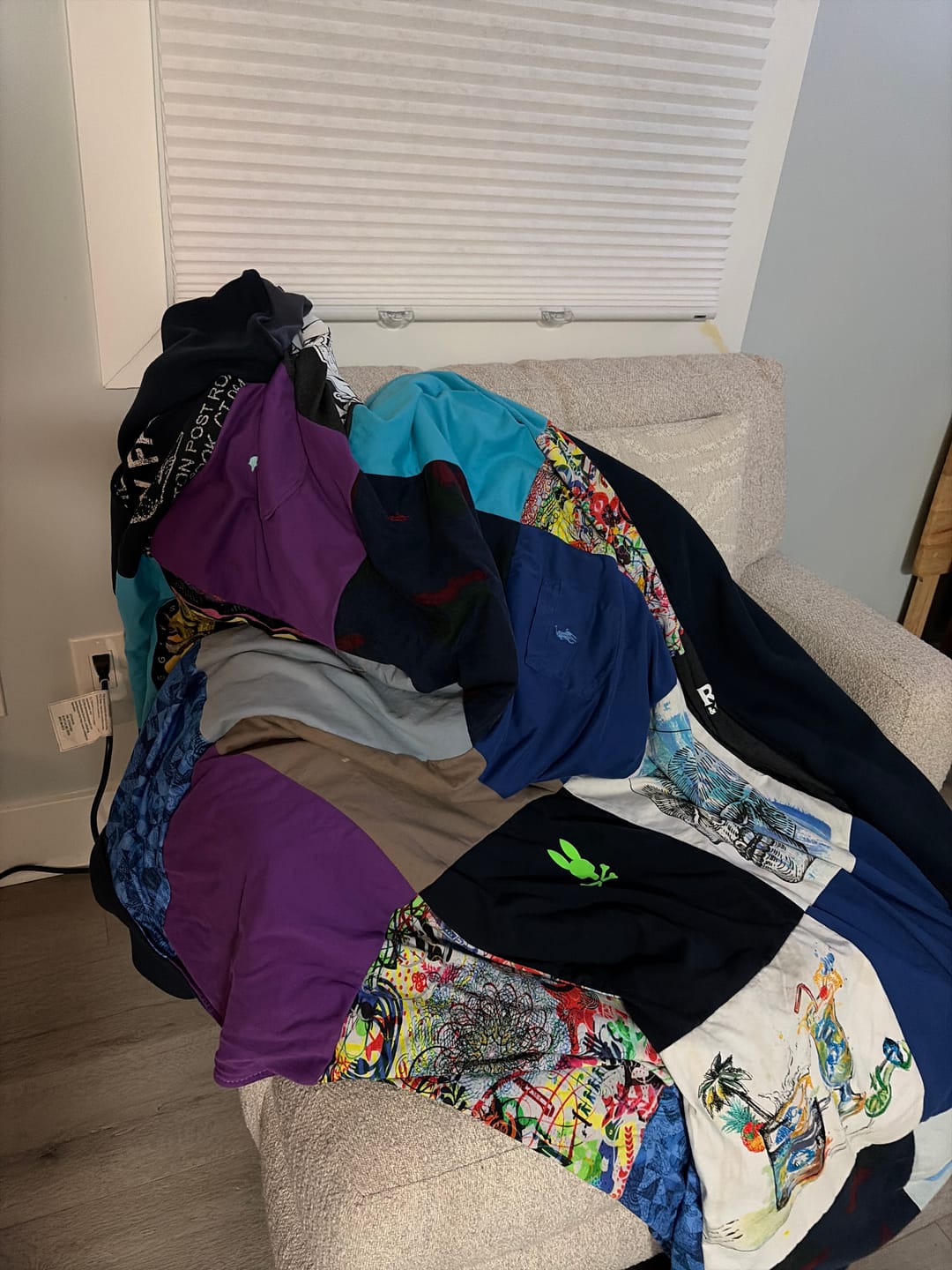 Customer photo review of Project Repat T-Shirt Quilt