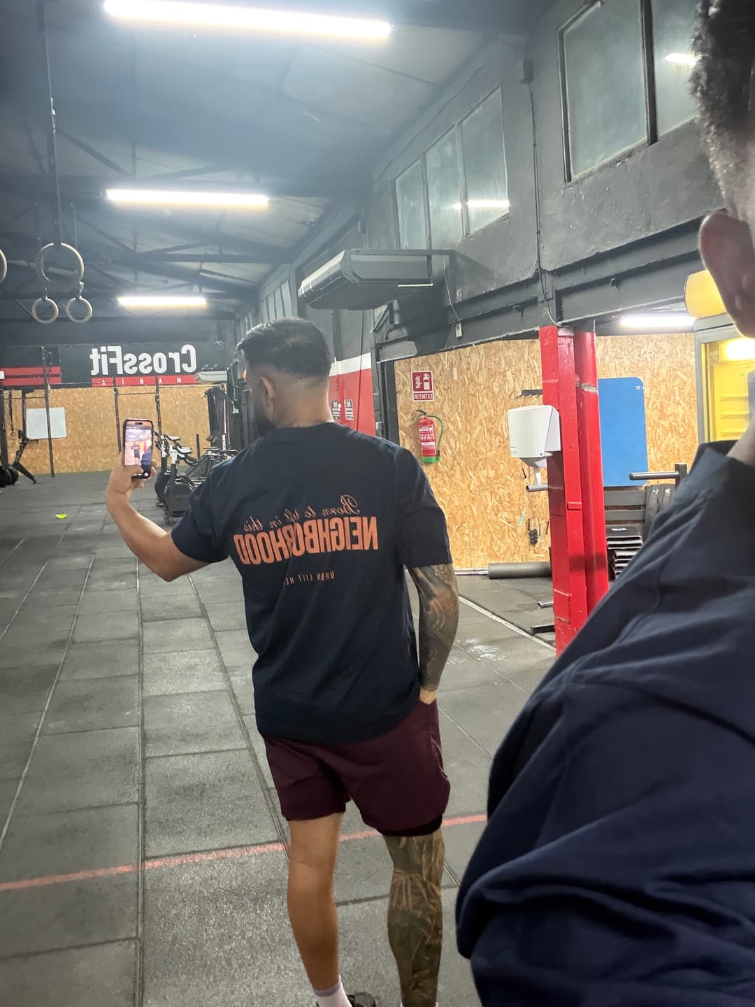 Customer photo review of NEIGHBORHOOD MARTIN BLUE OVERSIZE - UNISEX