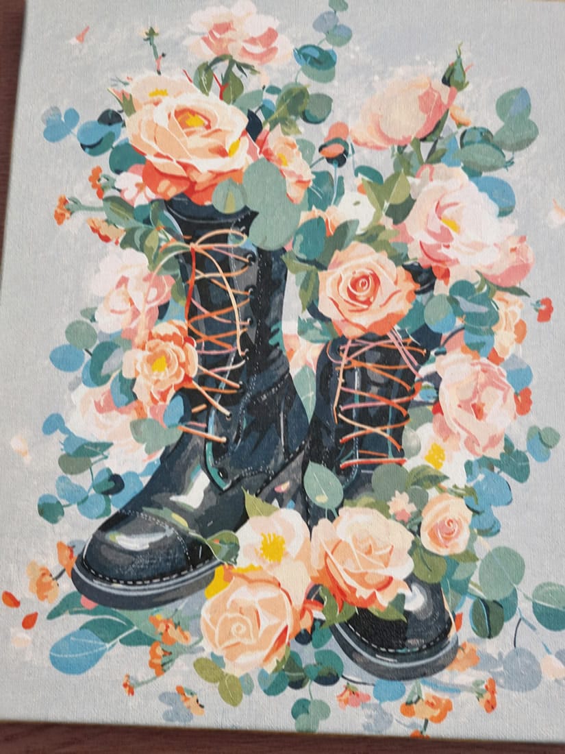 Customer photo review of Bottines fleuries