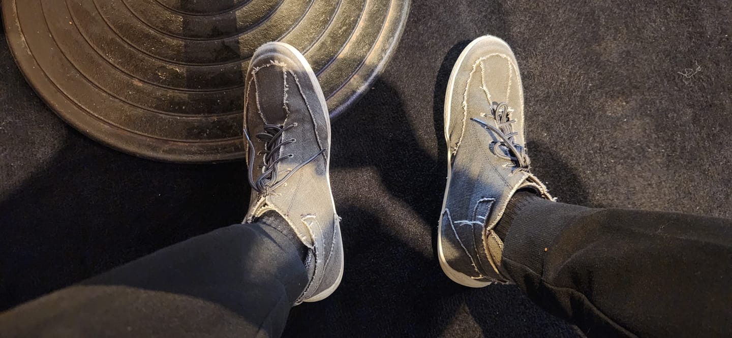 Customer photo review of Trailblazer Barefooters - recycled soles & canvas