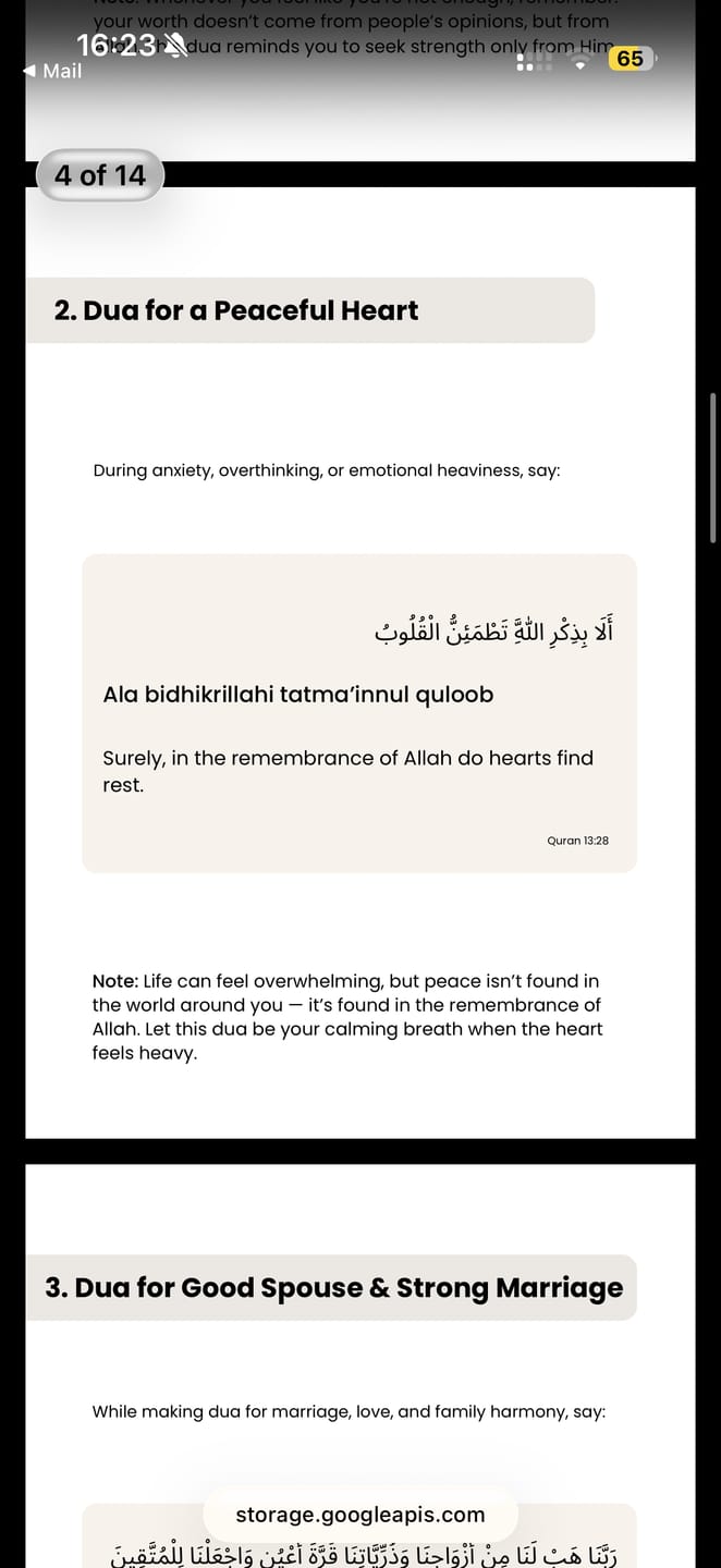 Customer photo review of 10 Duas Every Muslimah Should Know