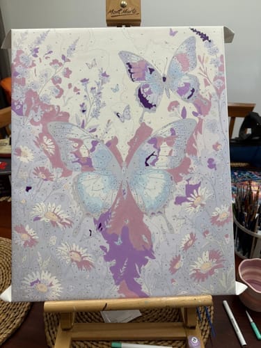Customer photo review of Paintglee Malelerret forhåndstrykt