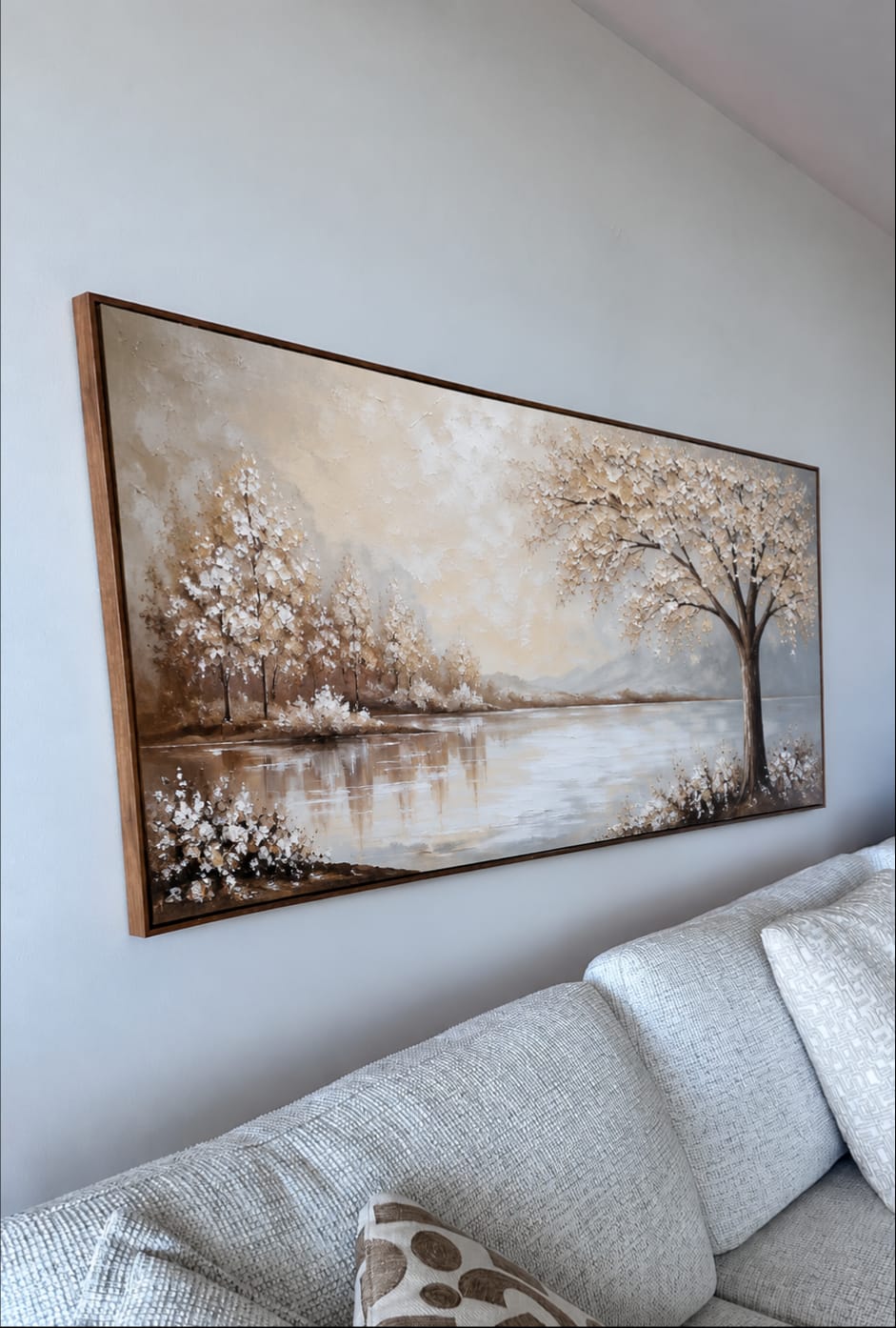 Customer photo review of Quiet Bloom-Lakeside Landscape Painting