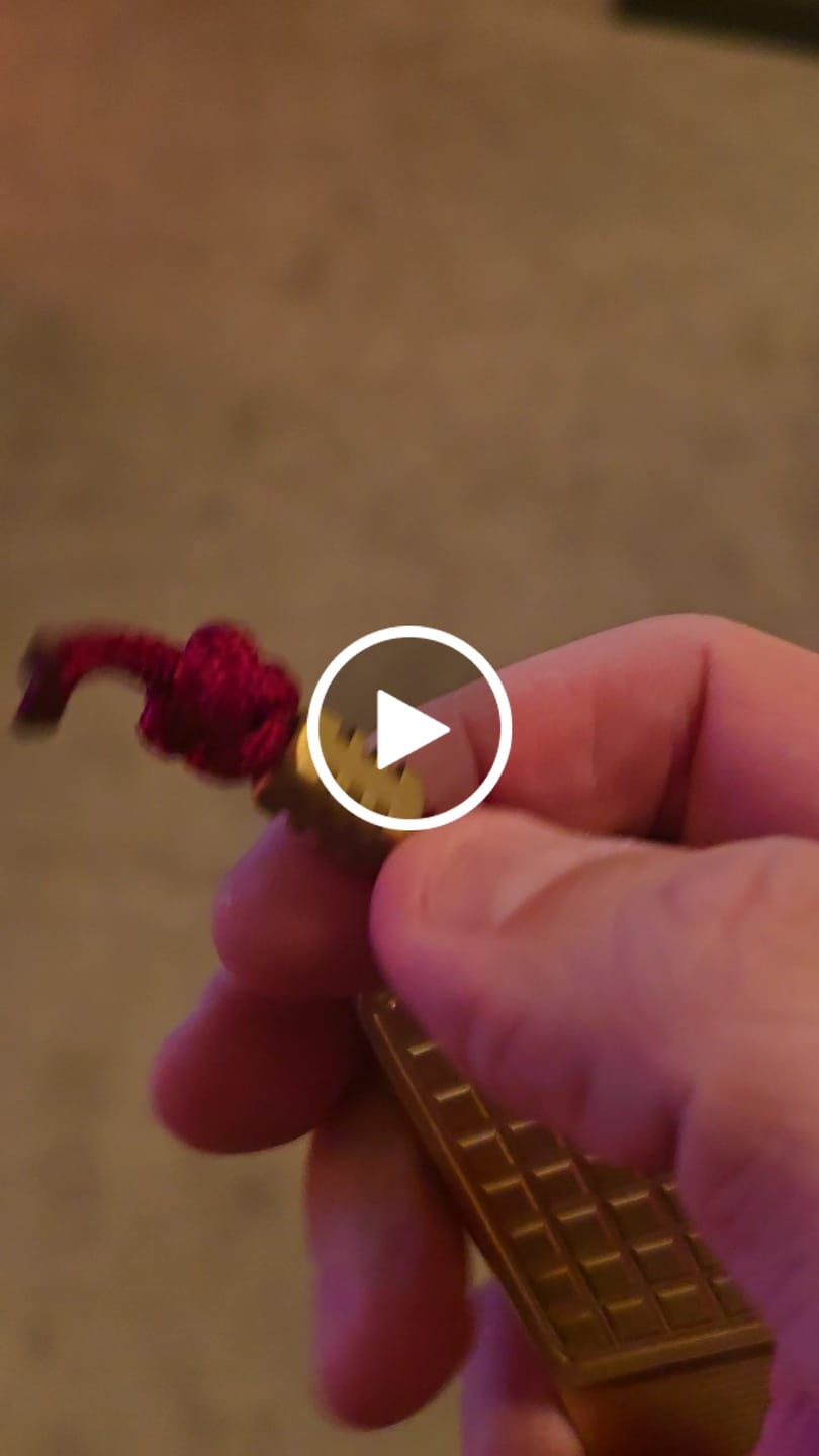 Customer video review of S1 Lanyard Bead Brass