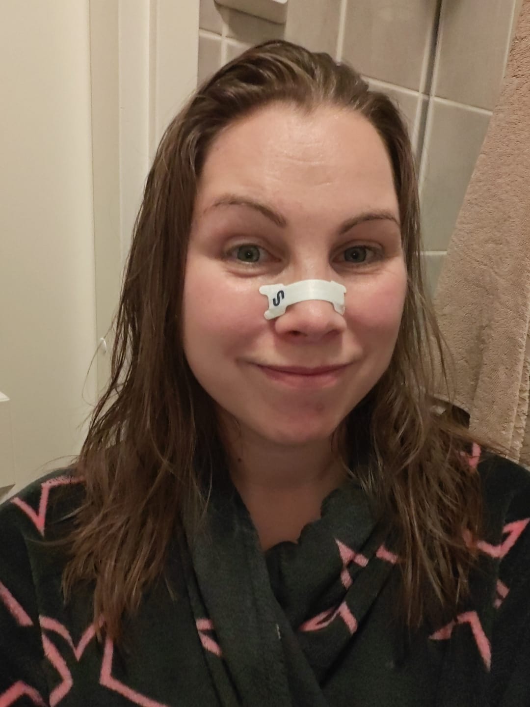 Customer photo review of Nuku Sleep Nasal Strips