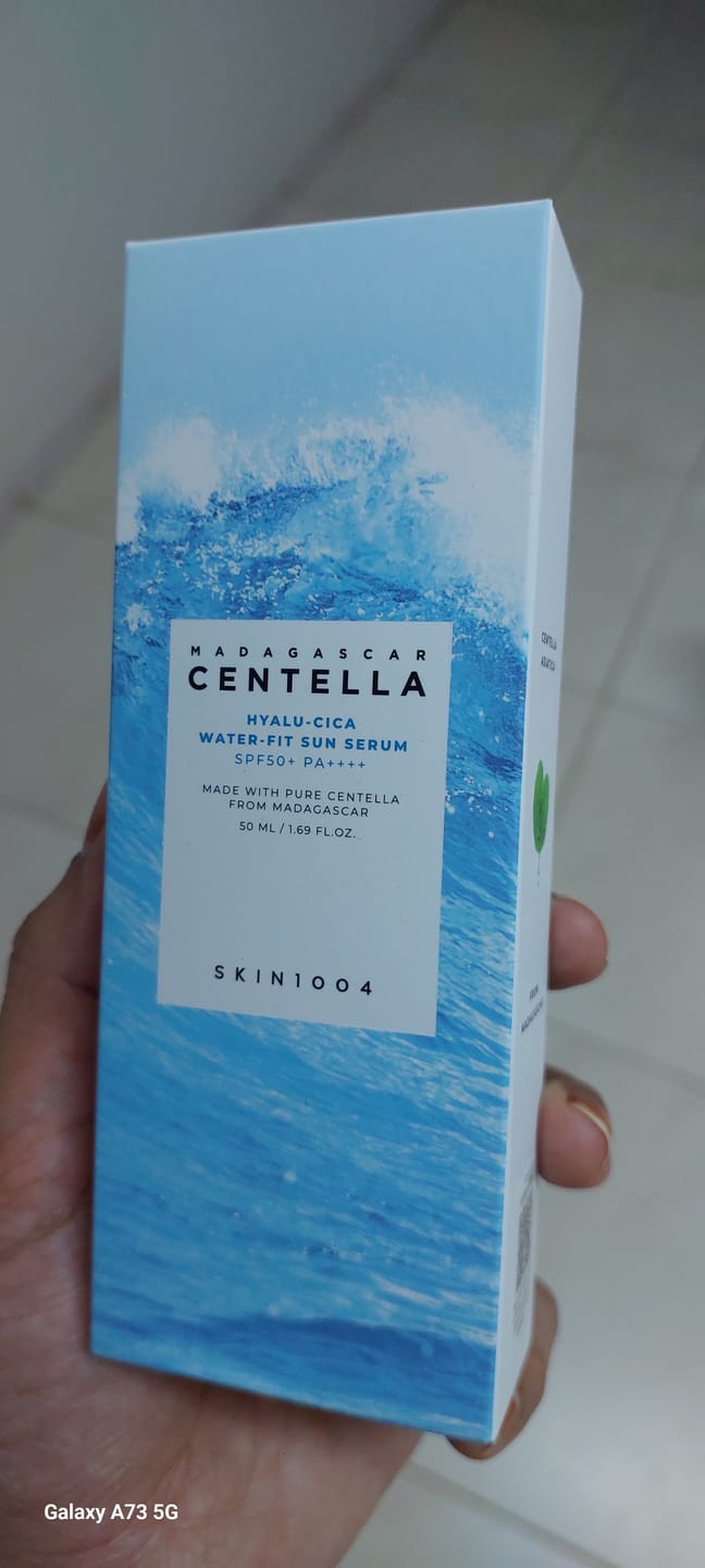 Customer photo review of سيرم الحماية من الشمس المائي هيالو-سنتيلا من سكين1004 - 50مل