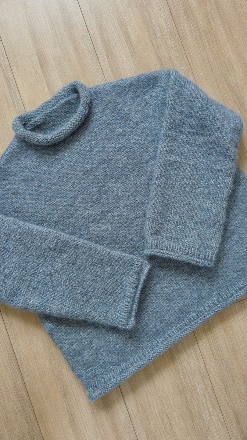 Customer photo review of Snefnug  (55% Baby Alpaca / 35% Algodón / 10% Lana Merino Extra Fina)