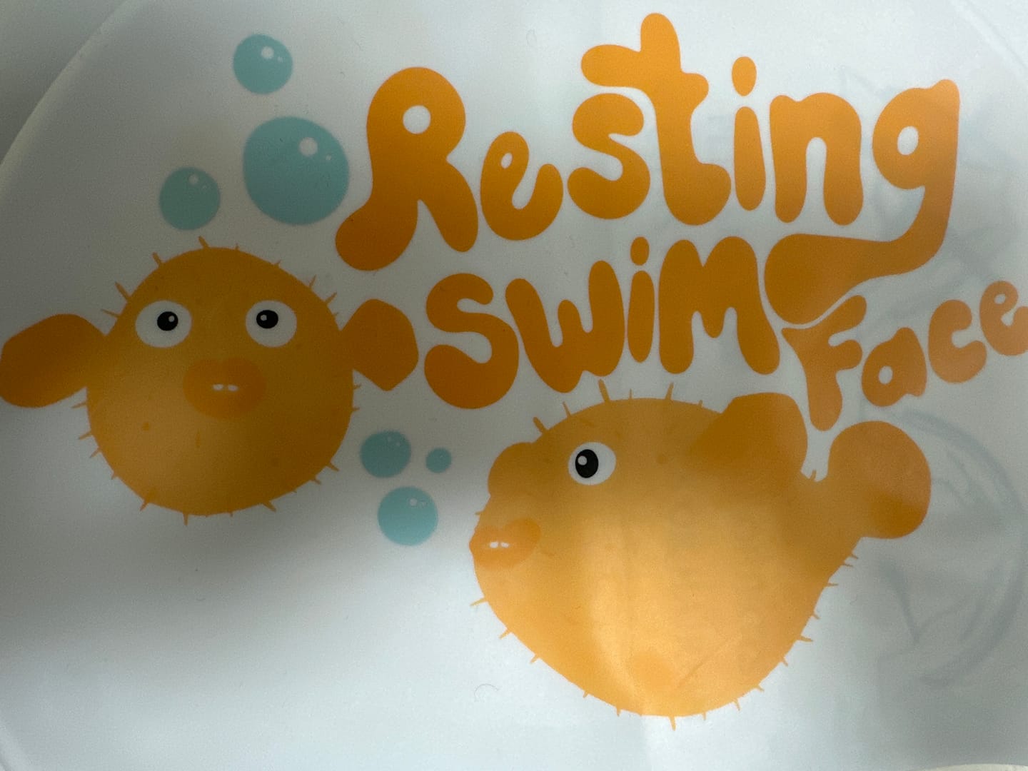 Customer photo review of JAYD Swim Cap - Resting Swim Face