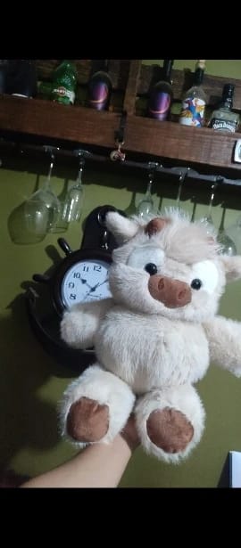 Customer photo review of MooDash BoopJoy – La vaquita de peluche que corre