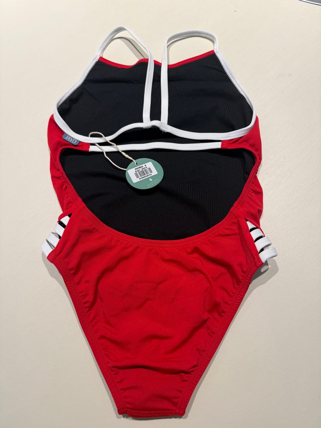 Customer photo review of ZAMBIA ONE PIECE - Ruby|White