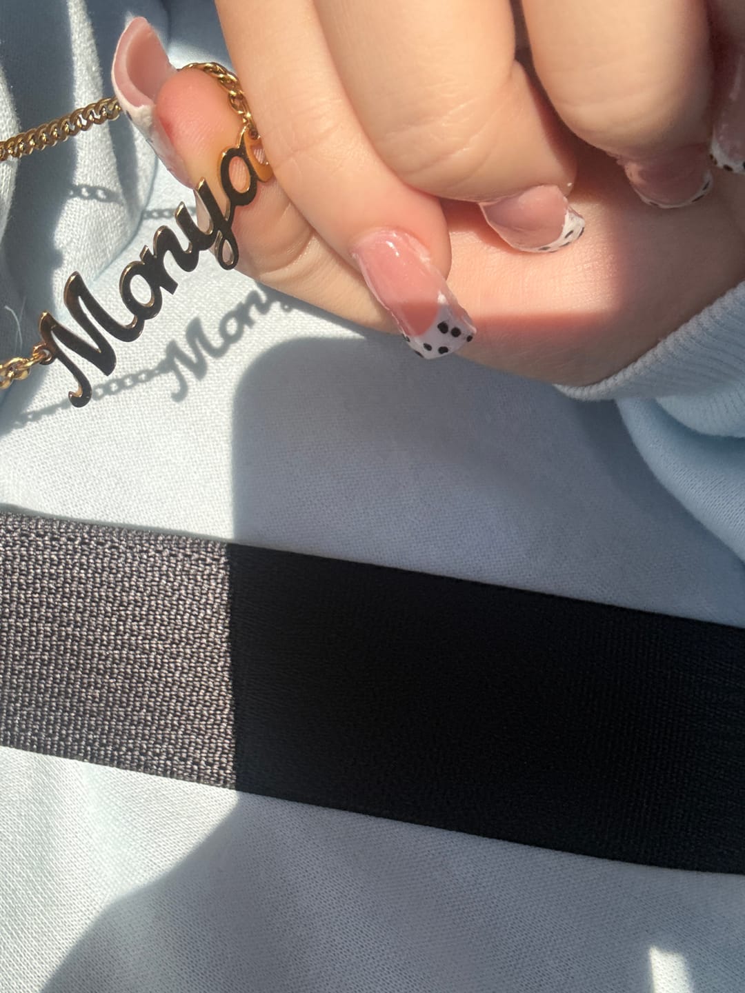 Customer photo review of Custom Name Necklace w/ Cuban Chain