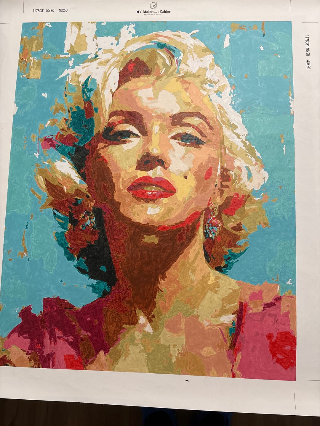 Customer photo review of Malen nach Zahlen - Ausdrucksstarke Marilyn