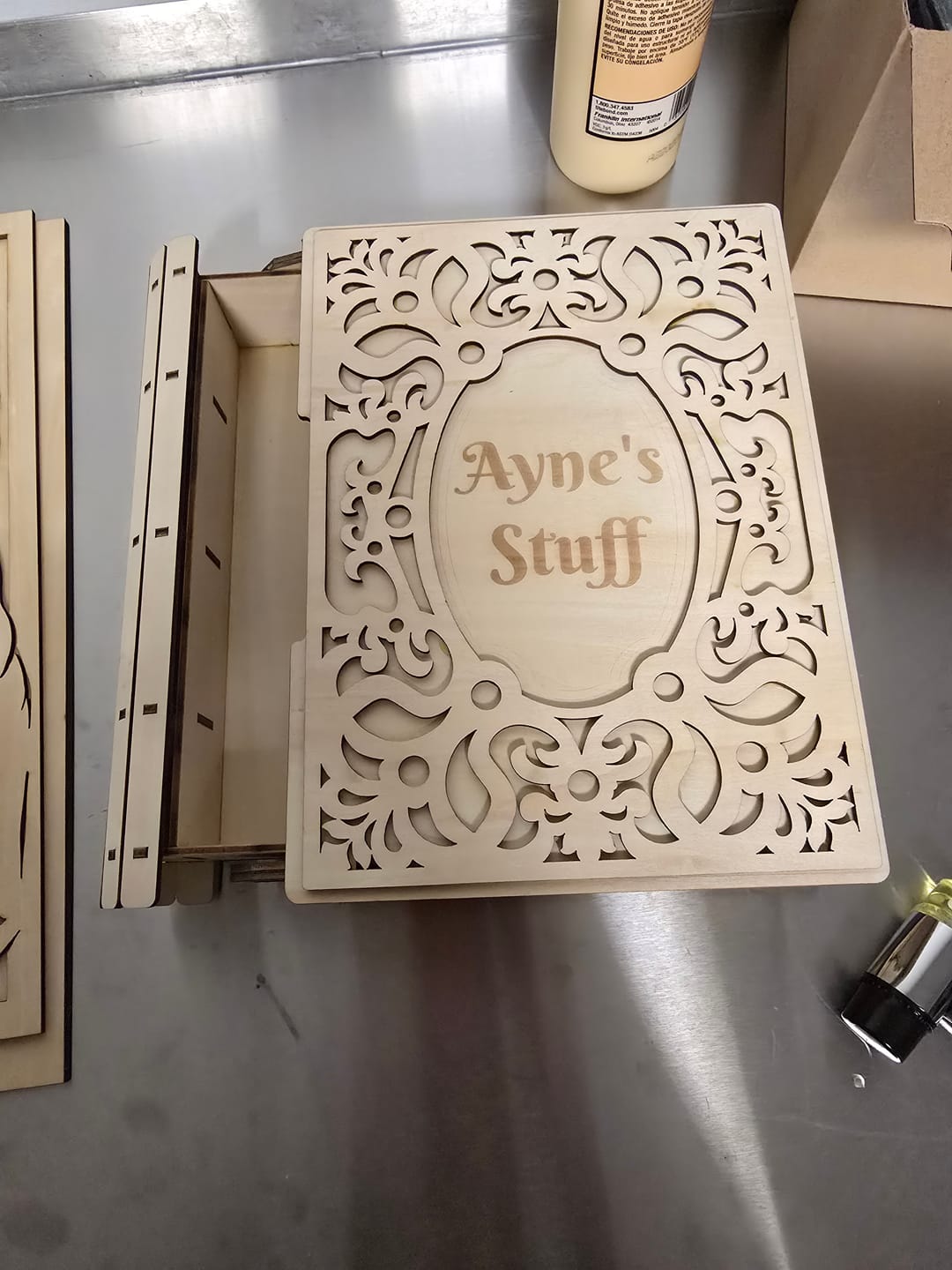 Customer photo review of 3 Gift Book Box Laser Cut SVG