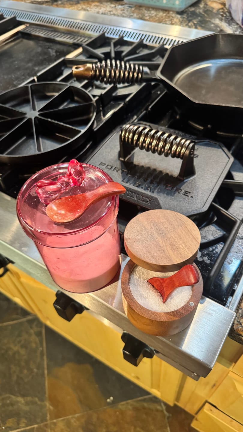Customer photo review of Teak Wooden Utensil Set