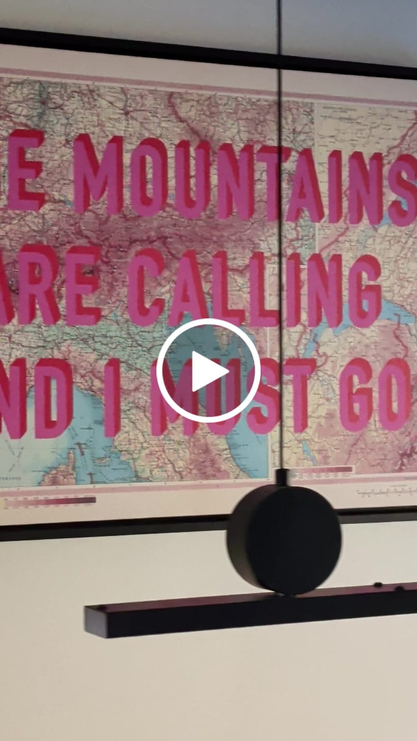 Customer video review of The Alps Retro Pop Art Map Print