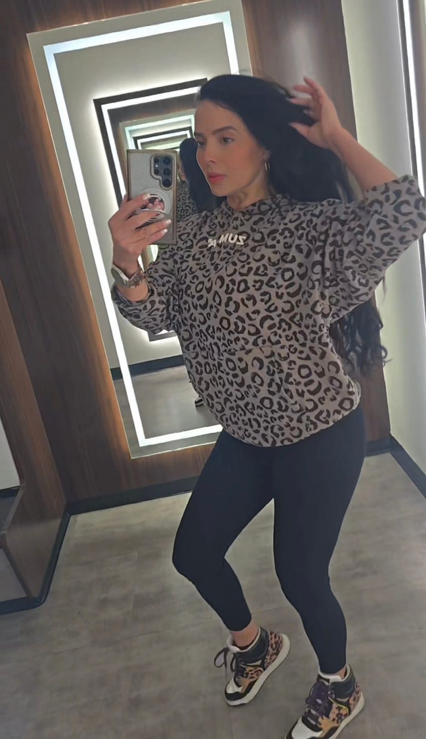 Customer photo review of Zumba Modal Printed Pullover Sweatshirt