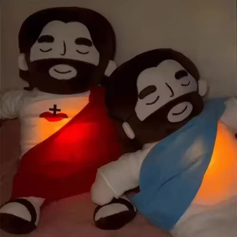 Customer photo review of Breathing Jesus Plush for Sleep Better