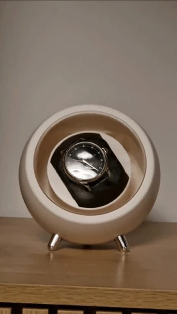 Customer photo review of Remontoir Montre Automatique Blanche – Moteur Mabuchi Silencieux