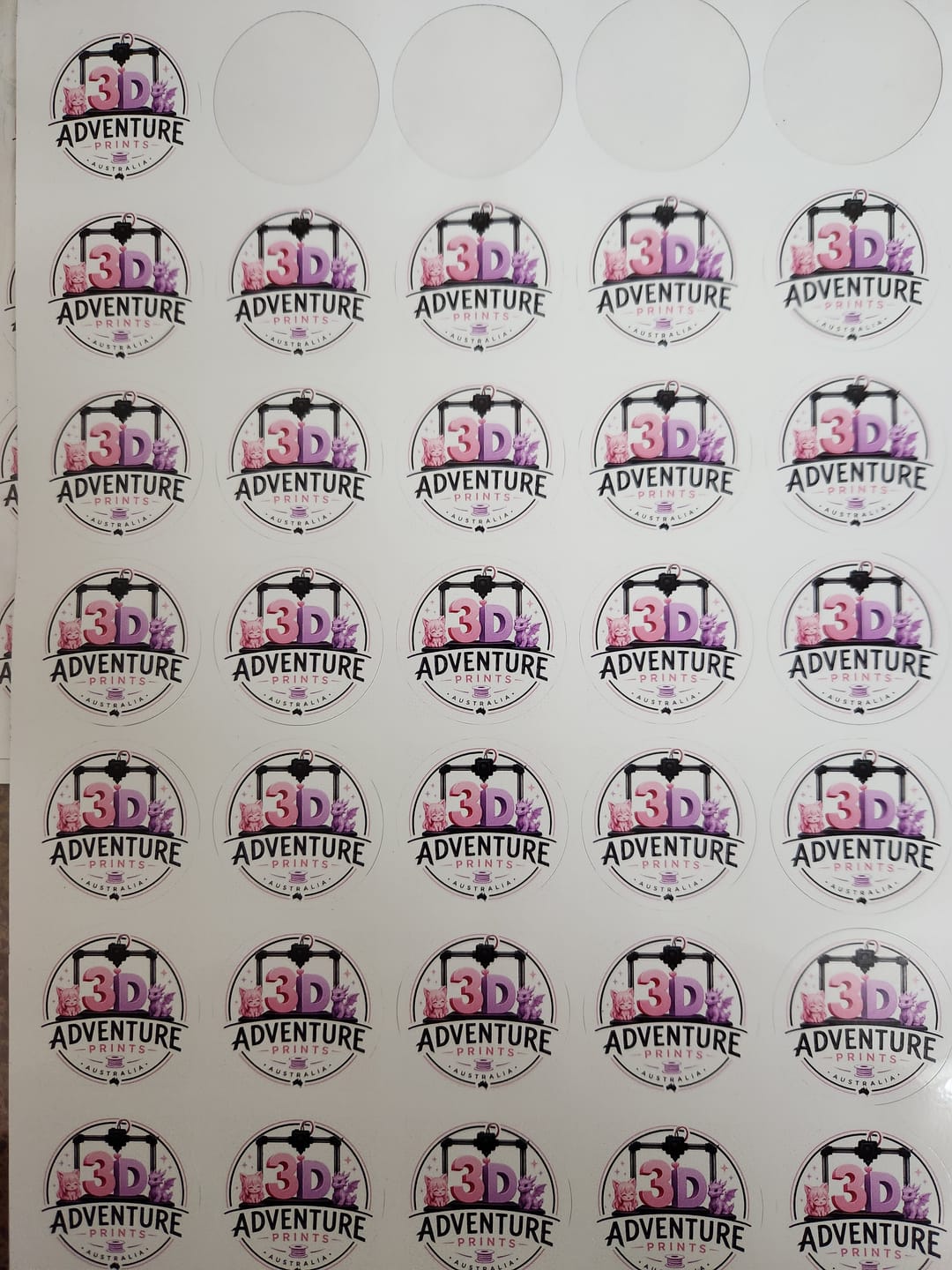 Customer photo review of Circle Sheet Labels