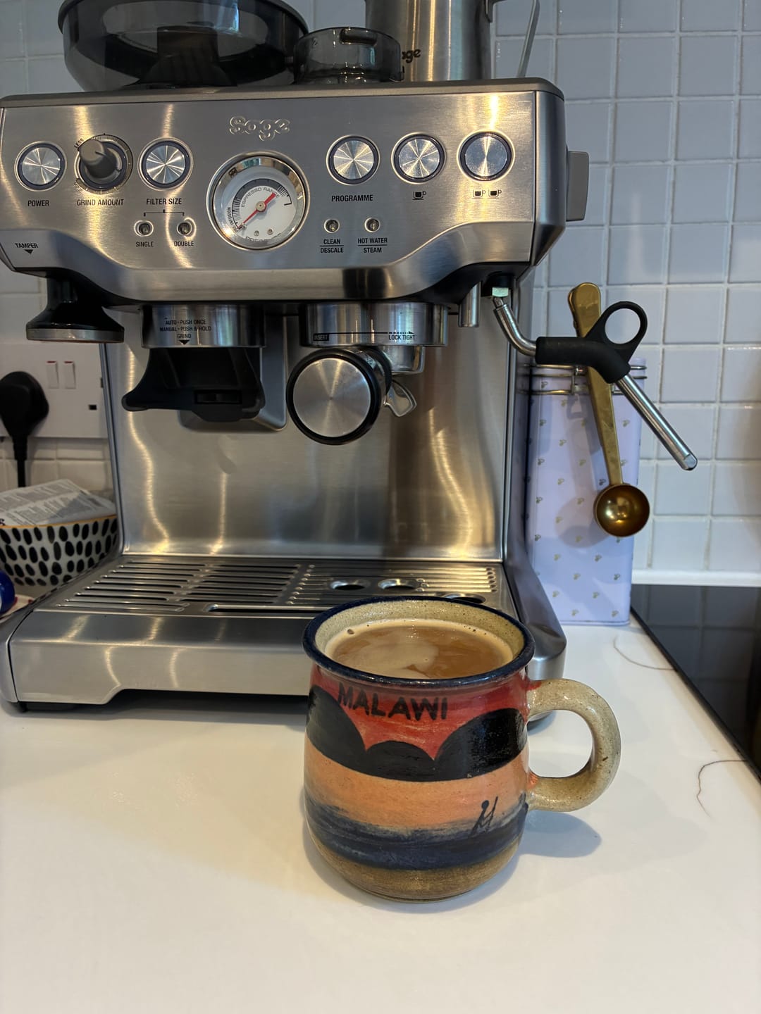 Customer photo review of Dark Roast Espresso Fairtrade Organic Coffee Beans 1 kg