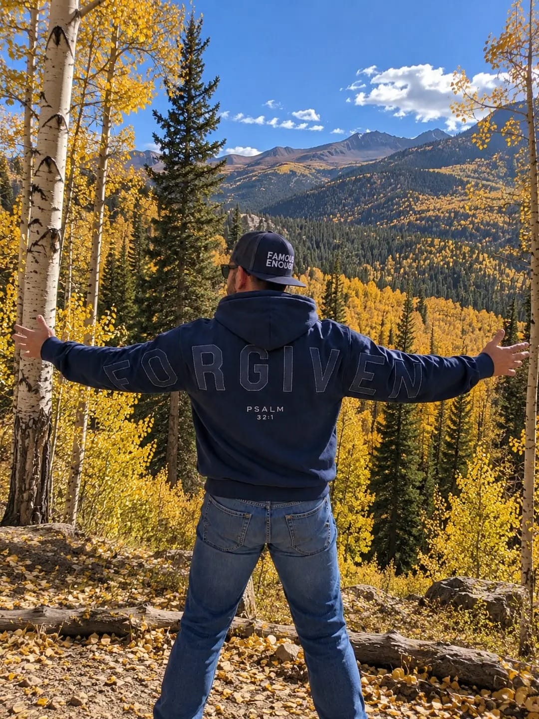 Customer photo review of Famous Enough Trucker - Navy