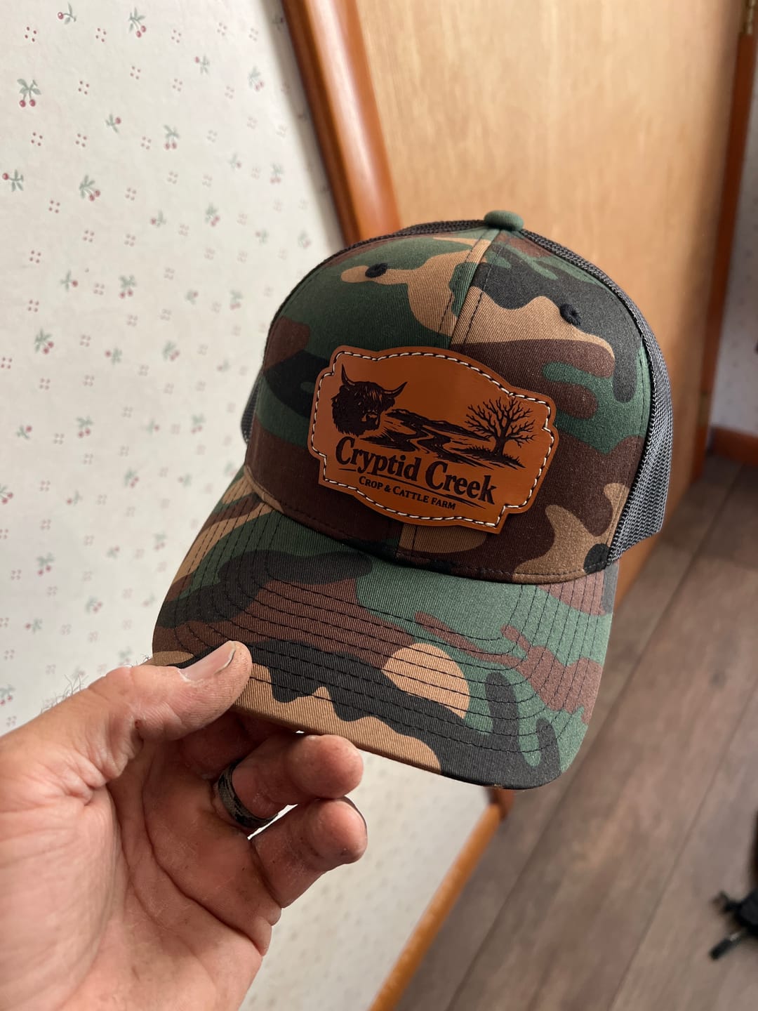 Customer photo review of Richardson 112 Custom Leather Patch Hats