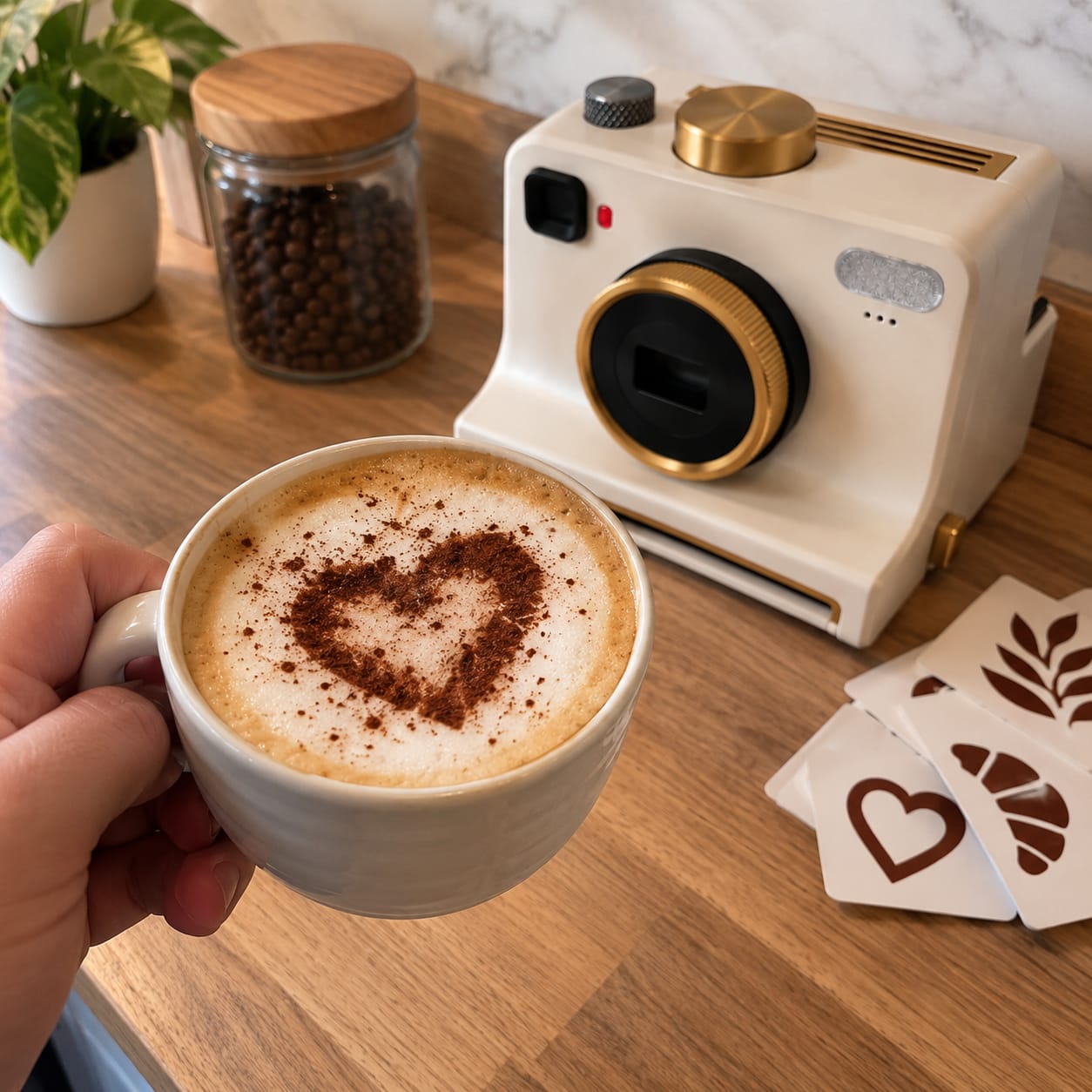 Customer photo review of BaristaBox™ Coffee Art