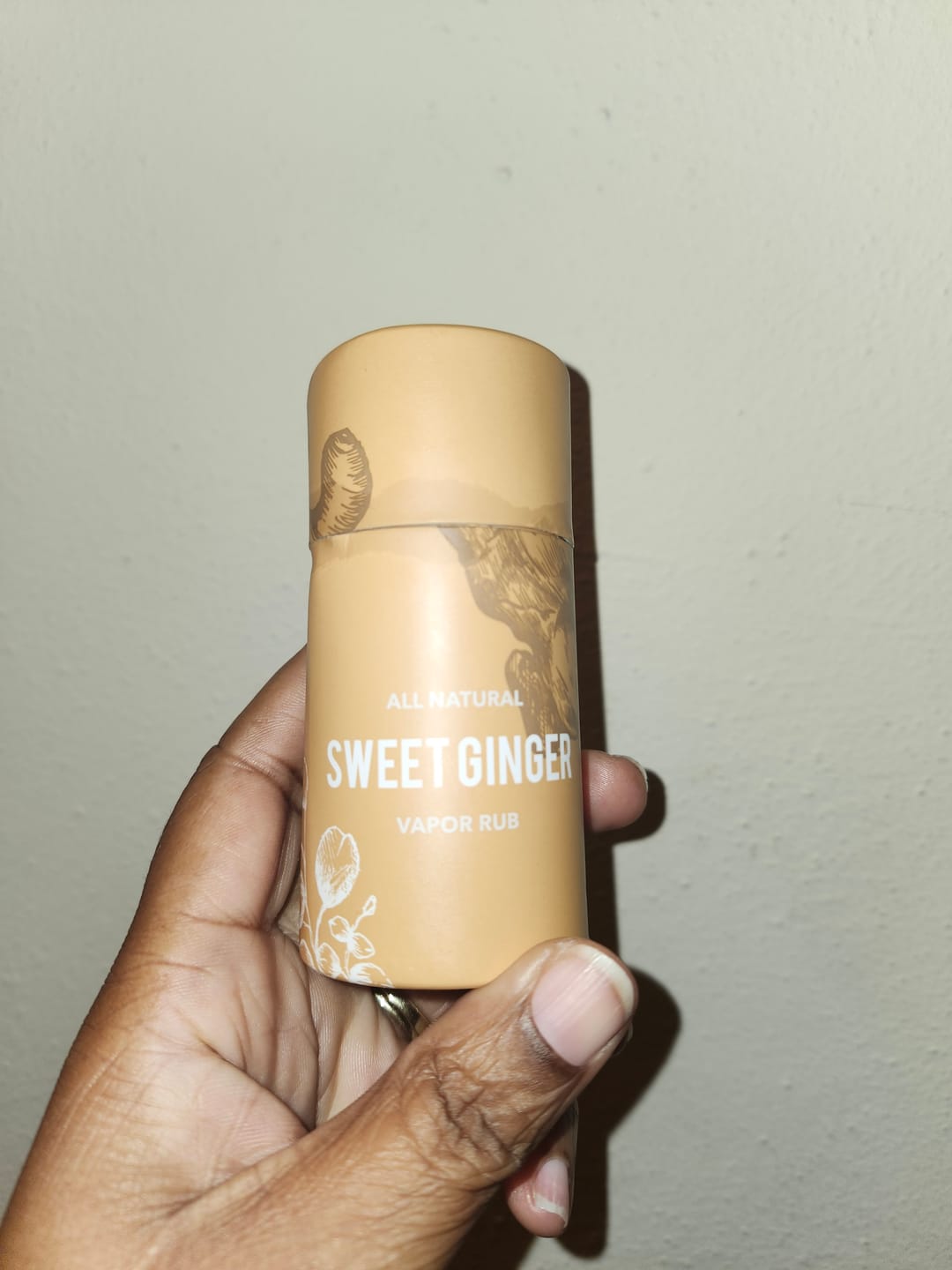 Customer photo review of Sweet Ginger Vapor Rub Stick