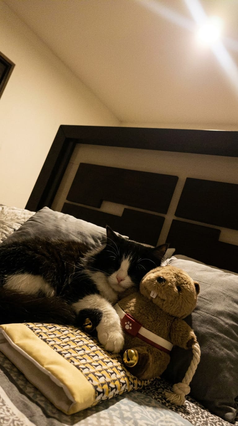 Customer photo review of PawTug™ — The Interactive Beaver Toy for Cats