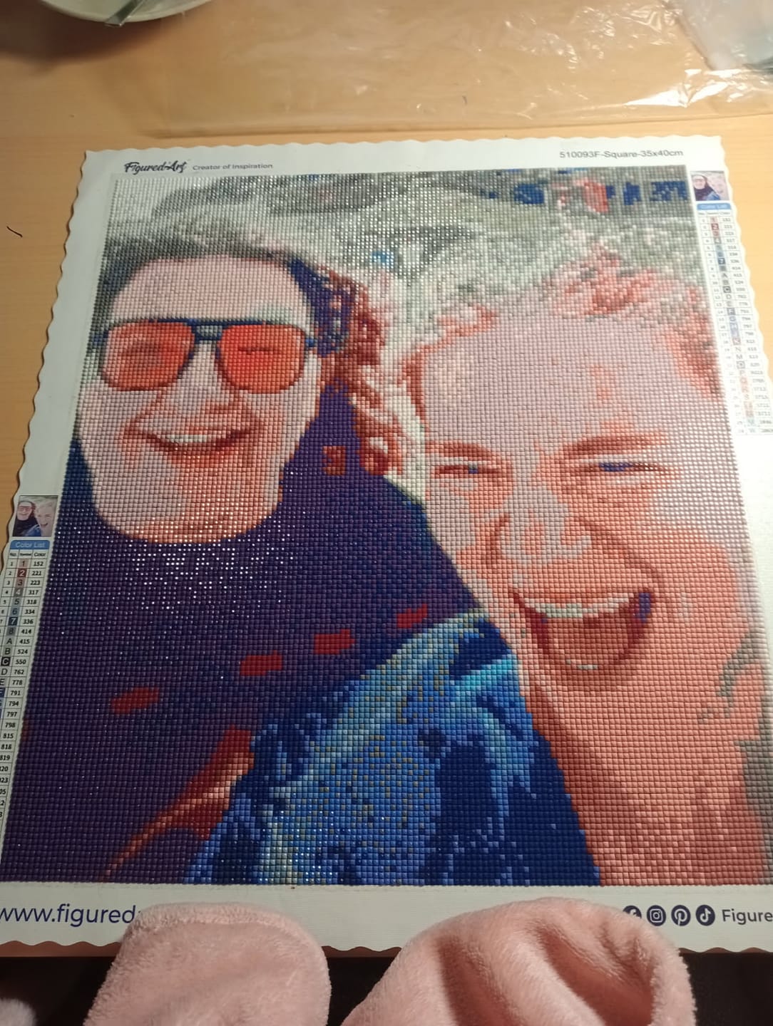 Customer photo review of Broderie Diamant Personnalisée - Réalisation graphique Gratuite